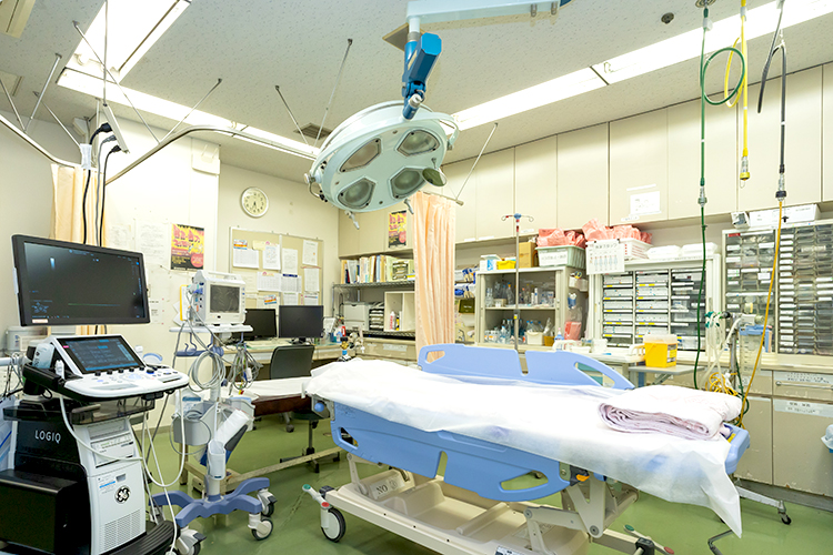 あらゆる救急医療に精通した救急科の医師が、迅速に診断、治療する体制を築く
