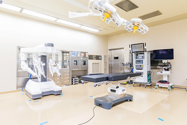 泌尿器腫瘍に対するロボット支援手術や腹腔鏡手術など、技術革新の目覚ましい泌尿器科領域の医療を提供